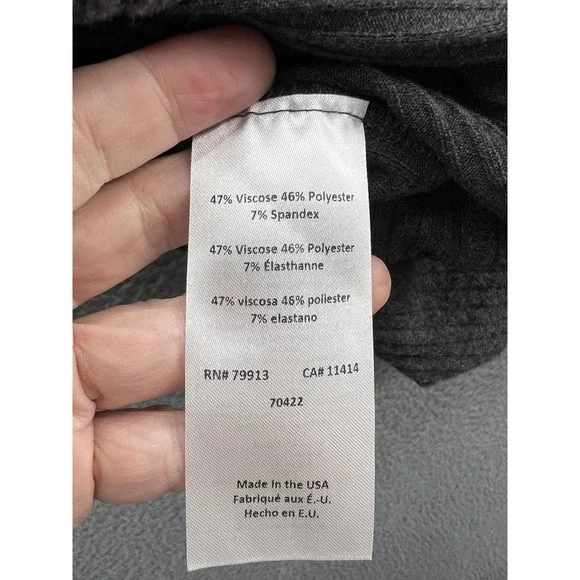 A Pea In The Pod Sweater Womens Small Gray Cowl Neck Nursing Ribbed Tunic Top - Picture 9 of 11